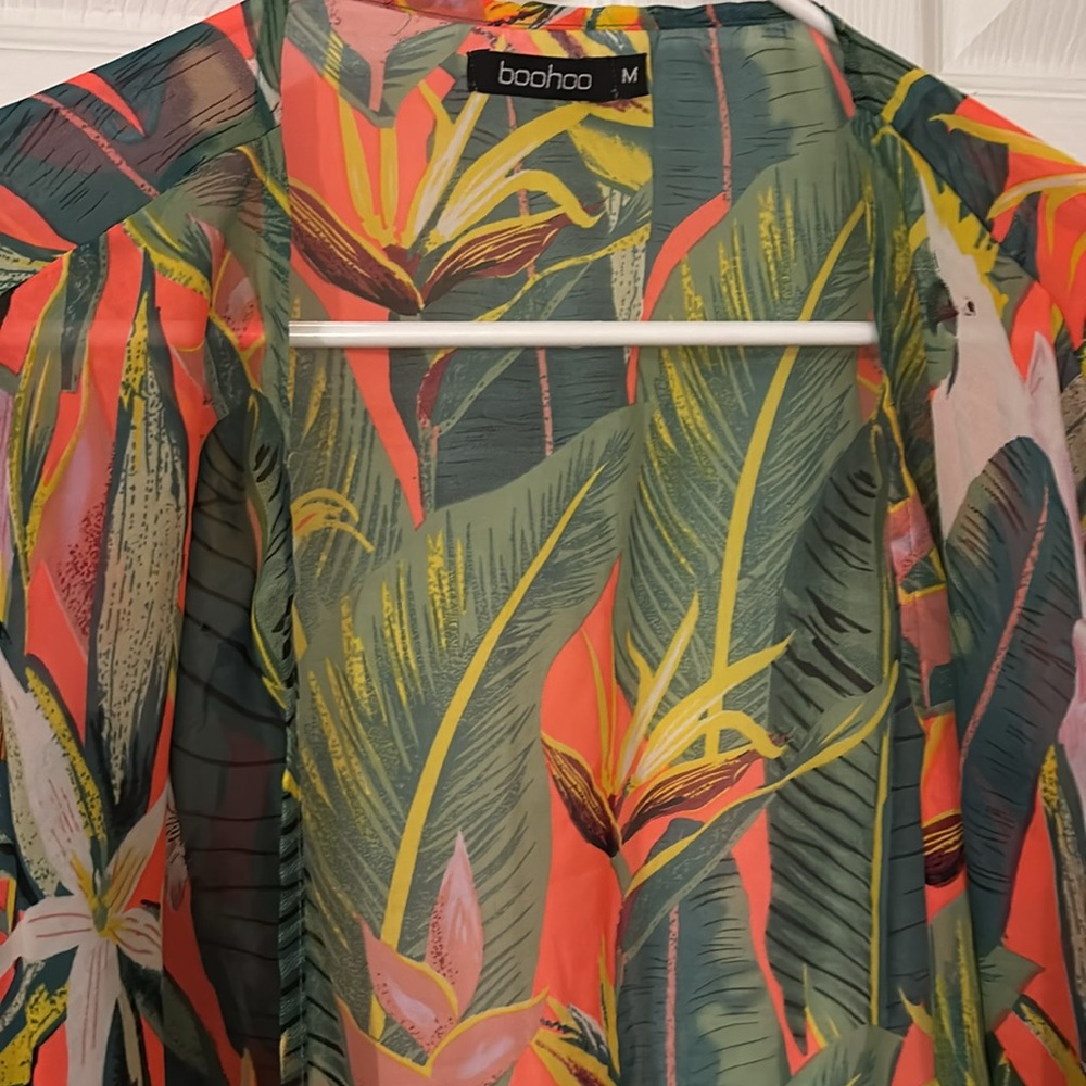 Tropical Floral Kimono - Picture 2 of 2